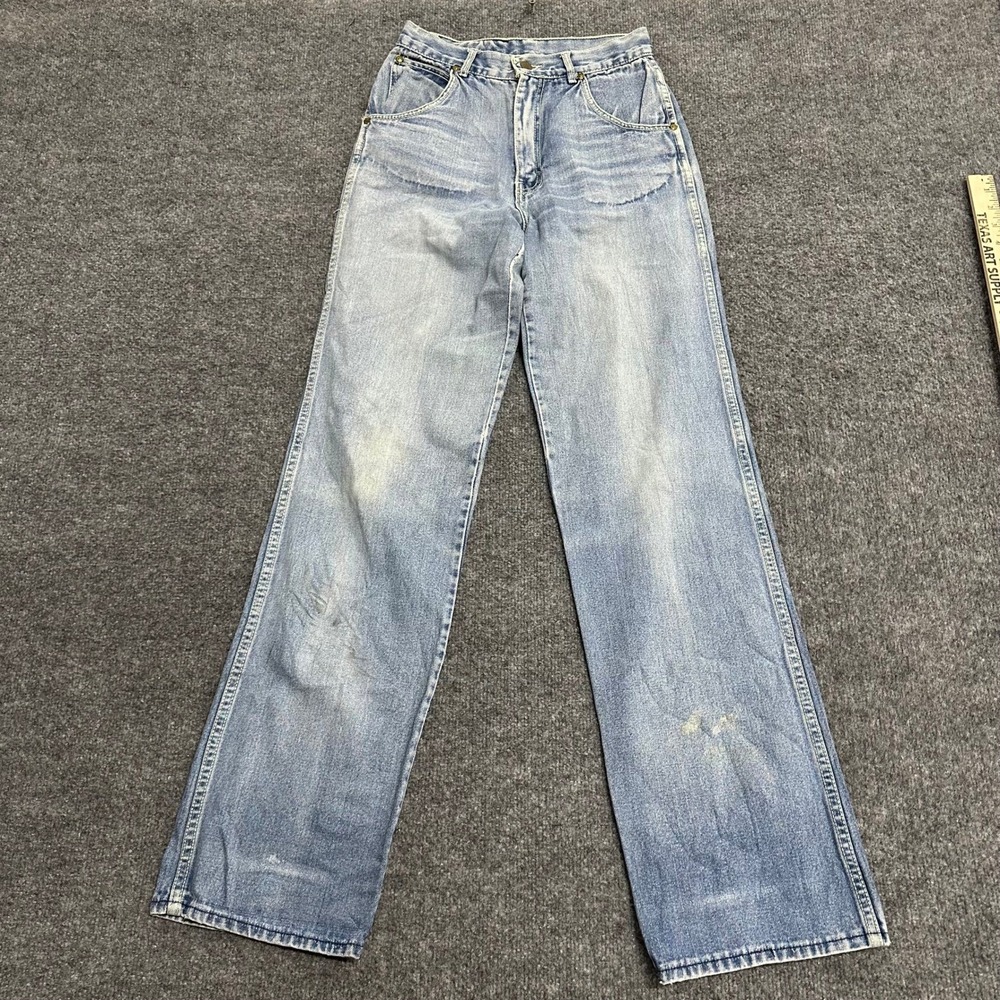 Gitano Jeans Womens Size 9/10 Light Wash Cotton High Waisted Straight Leg Fair